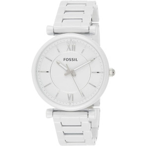 Watch strap Fossil ES4401 Steel White 16mm